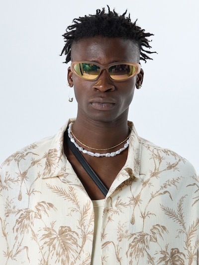 VAMOS CLO Button Up Shirt 'Virginia Beach' in Cream / Chamois, Item view