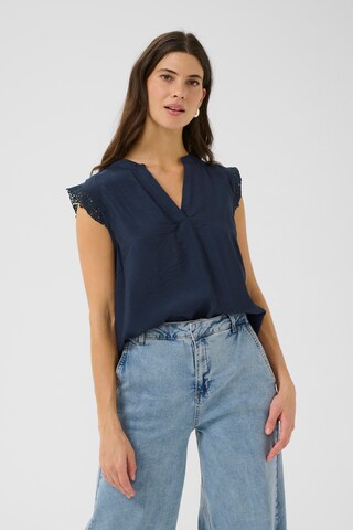 Cream Bluse 'Frammy' in Blau: Vorderseite