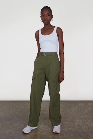 Aligne Loose fit Cargo trousers 'Frazer Utility' in Green