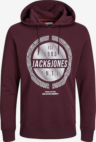 JACK & JONES Sweatshirt 'Stein' in Rood: voorkant