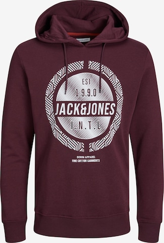 Sweat-shirt 'Stein' JACK & JONES en rouge : devant