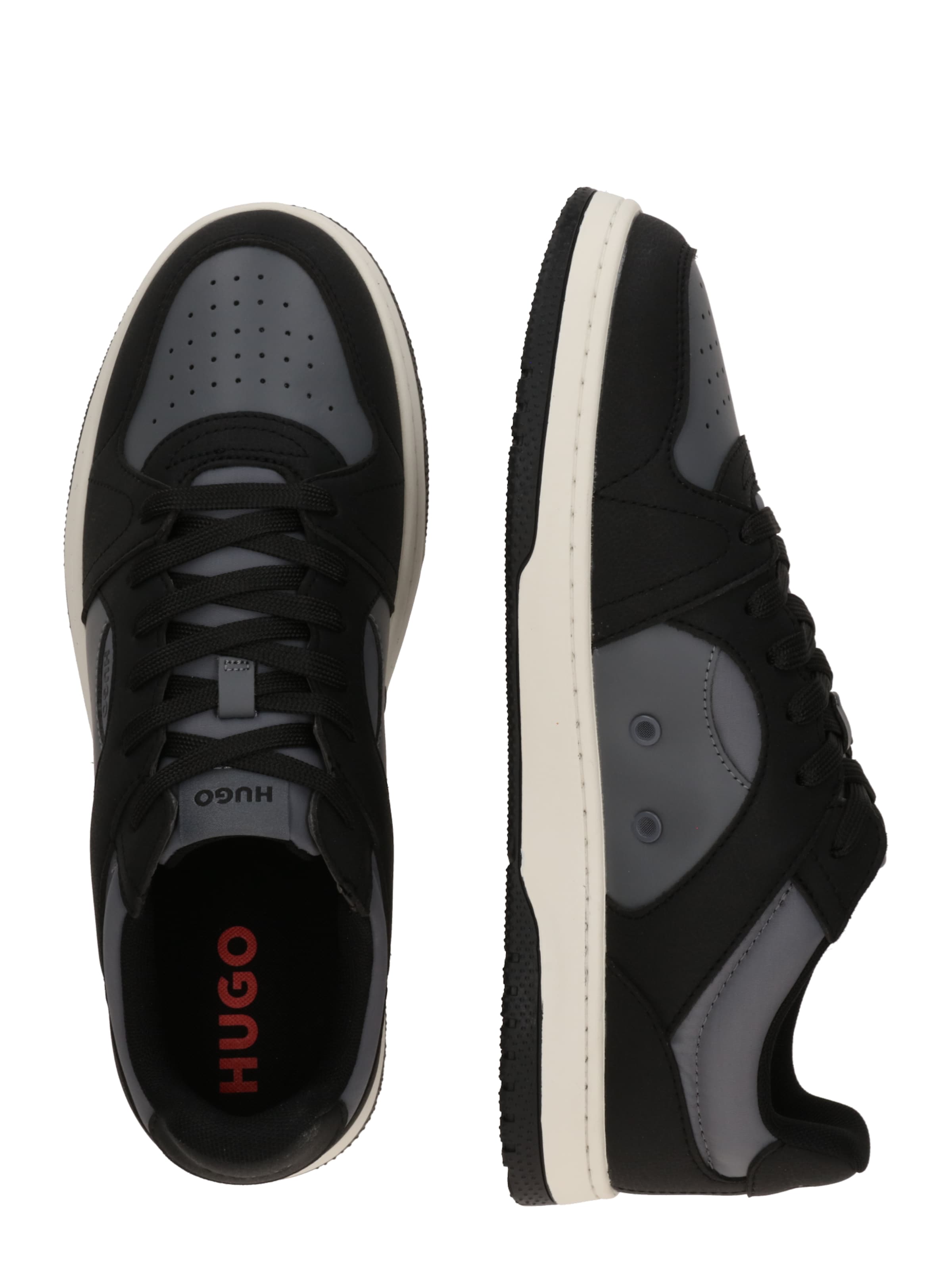 HUGO Matalavartiset tennarit 'Hadrian' värissä harmaa: sivusta