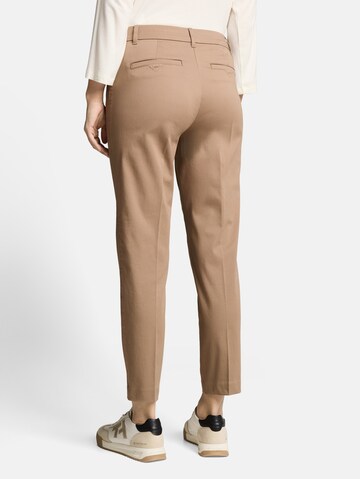 TOM TAILOR Slimfit Pantalon 'Mia' in Bruin