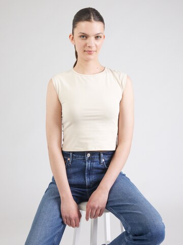 Top 'Carmina' di ABOUT YOU in beige: frontale