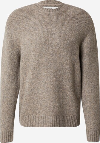 Abercrombie & Fitch Trui 'FUZZY PERFECT' in Beige: voorkant