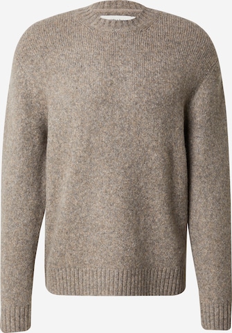 Abercrombie & Fitch - Jersey 'FUZZY PERFECT' en beige: frente