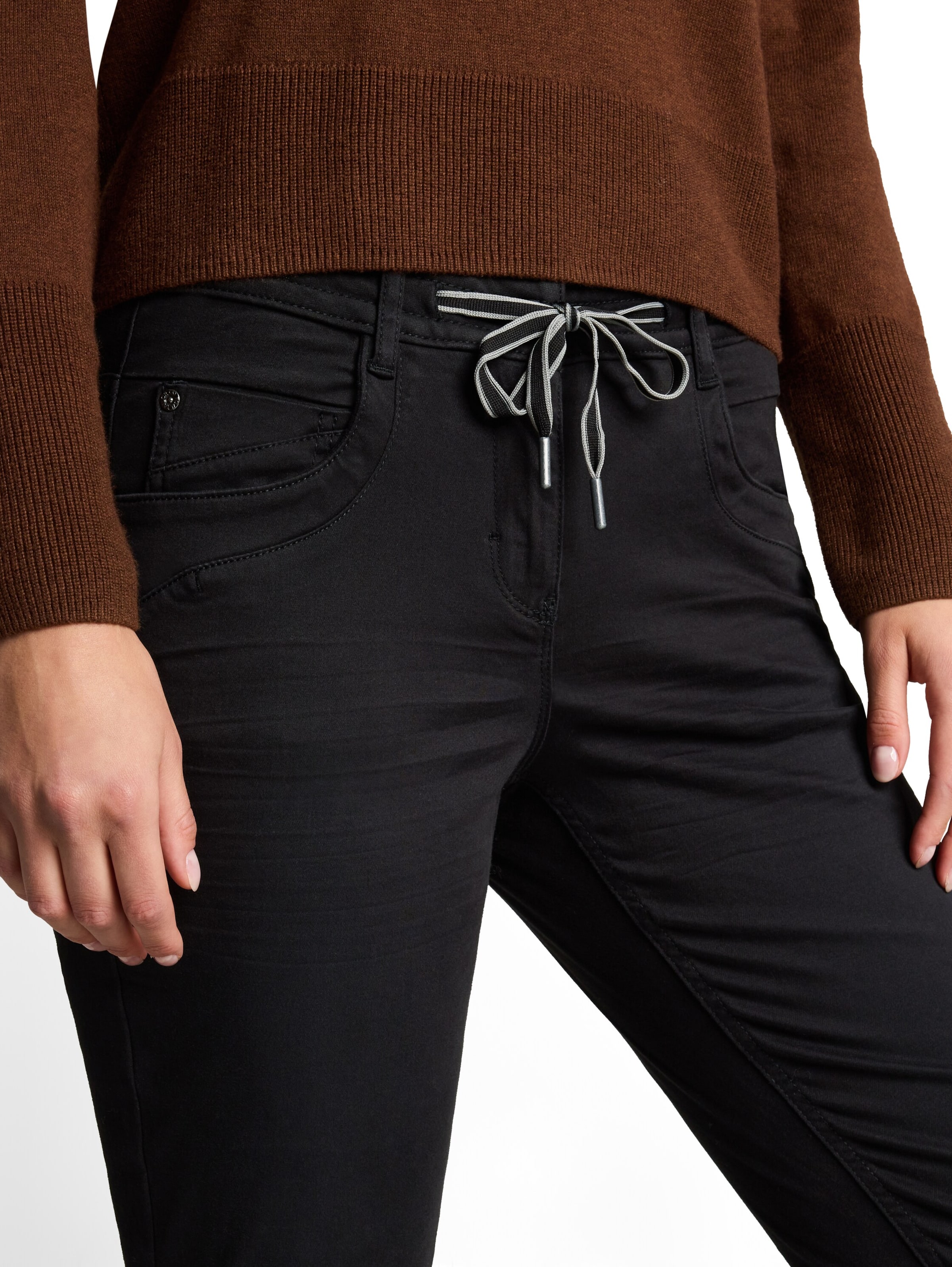 TOM TAILOR Slim fit Pants in Black