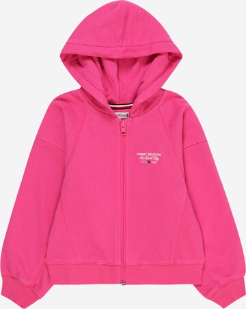 TOMMY HILFIGER Zip-Up Hoodie in Pink: front