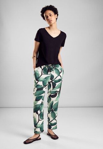 STREET ONE Tapered Pants in Green