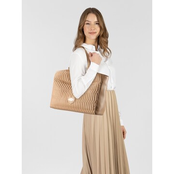 Love Moschino Shopper 'Bubbly Love' in Beige: voorkant