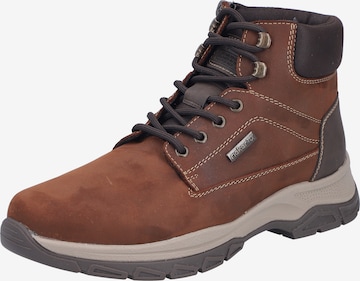 Bottines à lacets Rieker en marron : devant