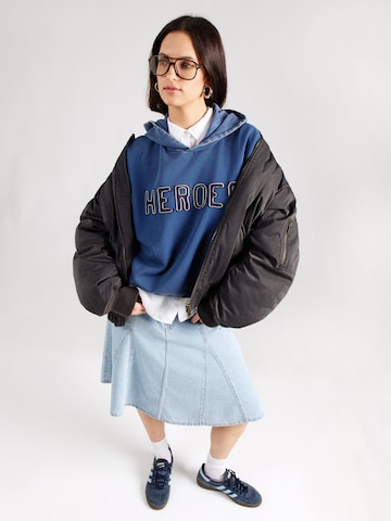 SCOTCH & SODA Sweatshirt 'THE 40TH ANNIVERSARY' i blå