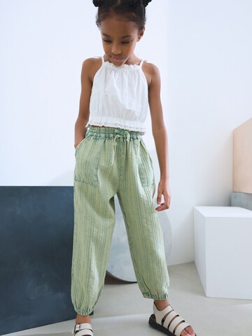 Next Tapered Pants in Green: front
