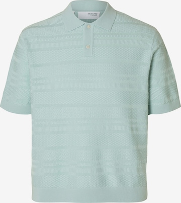 Pull-over 'SLHFoam' SELECTED en bleu : devant