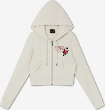 Giacca di felpa di Ed Hardy in beige: frontale