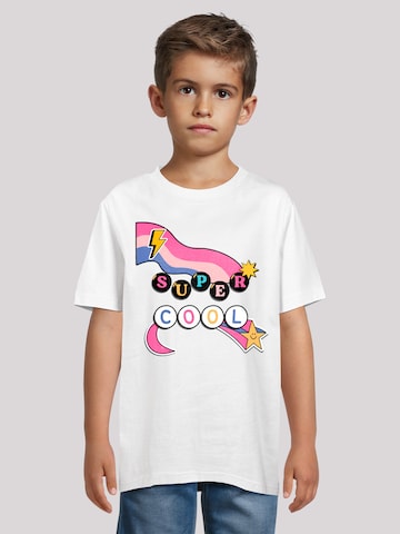 F4NT4STIC Shirt 'Super Coole Fun Perlen' in White: front