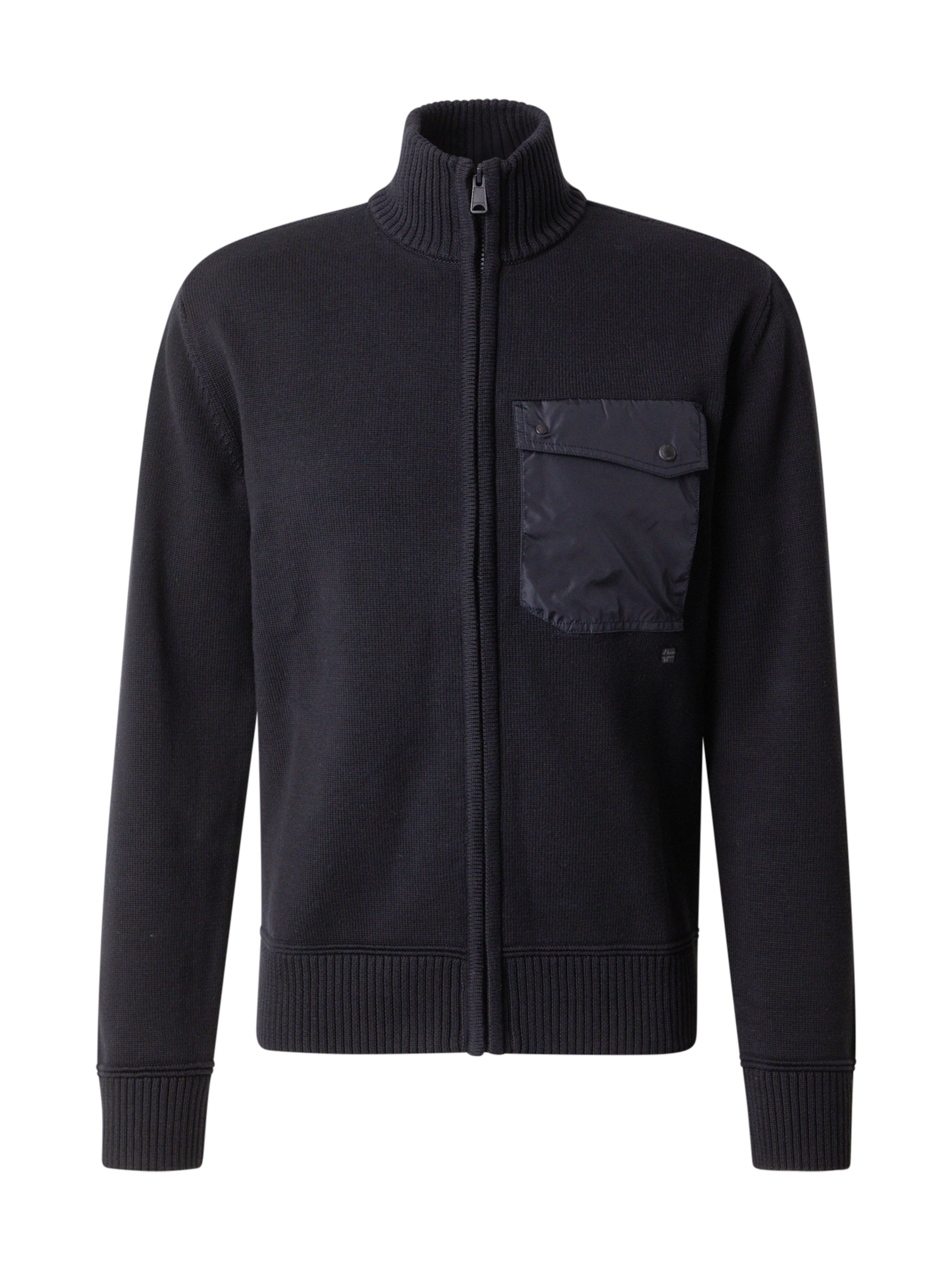 Giacchetta &#x27;D-BERTI&#x27; di NAPAPIJRI in nero: frontale