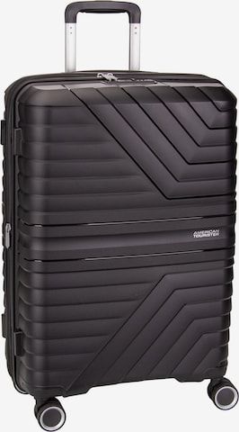 American Tourister Trolley 'Flytwist' in Schwarz: Vorderseite