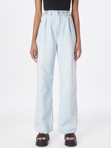 Dr. Denim Loose fit Pleat-front jeans 'Kaia' in Blue: front