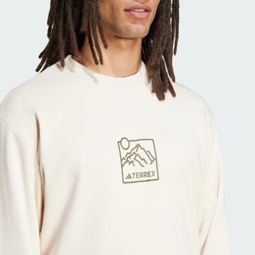 ADIDAS TERREX Athletic Sweatshirt in White