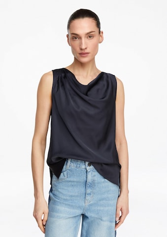 Chemisier COMMA en bleu : devant