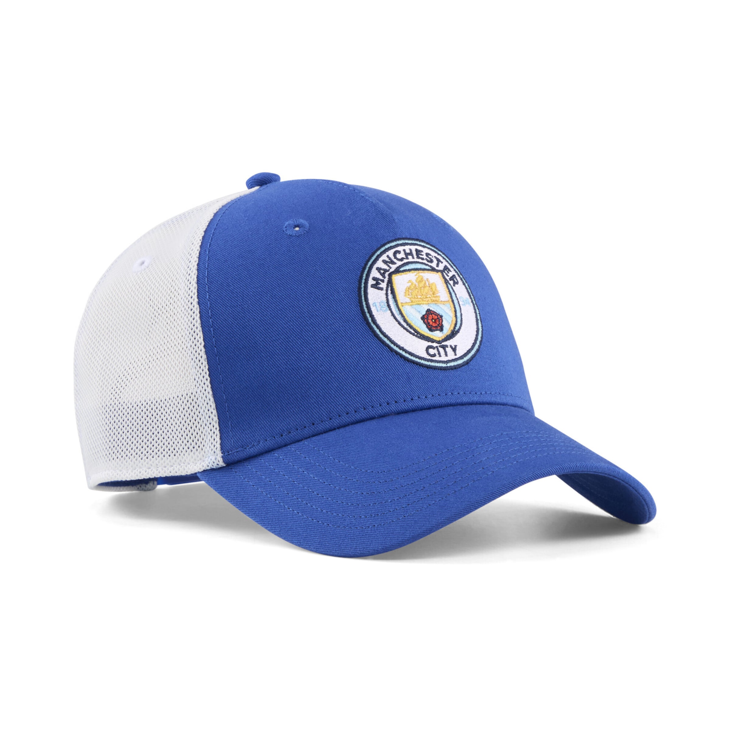 PUMA Sportpet 'Manchester City King' in 55-60 in de kleur Royal blue/koningsblauw / Wit, Productweergave