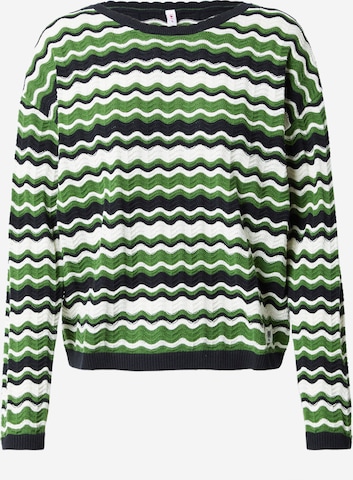 Blutsgeschwister Sweater 'Chic Promenade' in Green: front