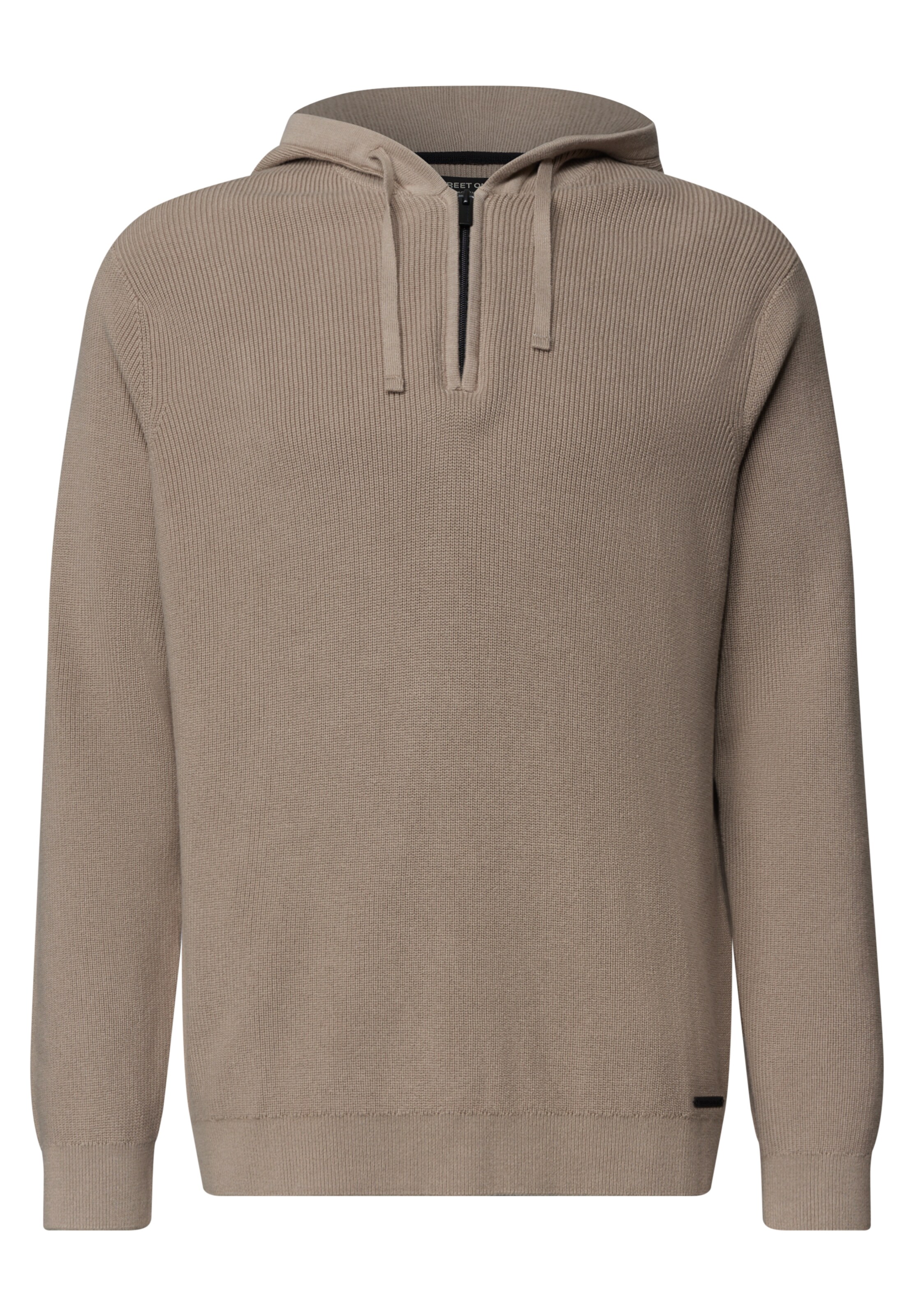 Street One MEN Pullover in Beige: Vorderseite