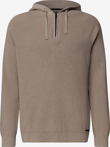 Street One MEN Pullover in Beige: Vorderseite
