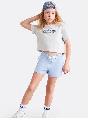 Grimelange Spodnie 'GRIMELANGE Jersey-Shorts mit Bindebund' w kolorze niebieski
