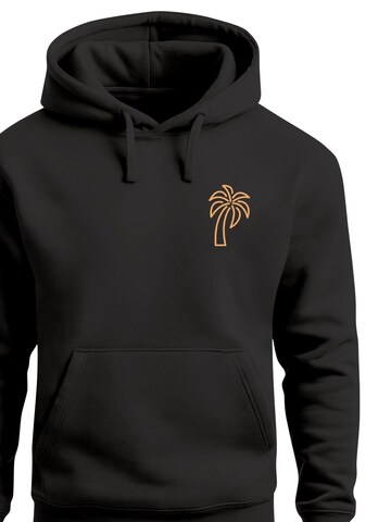 Neverless Sweatshirt 'Palm Lineart Logo' in Black