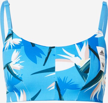 ADIDAS SPORTSWEAR Bralette Sports bra 'Thebe Magugu Studio Light-Support' in Blue: front