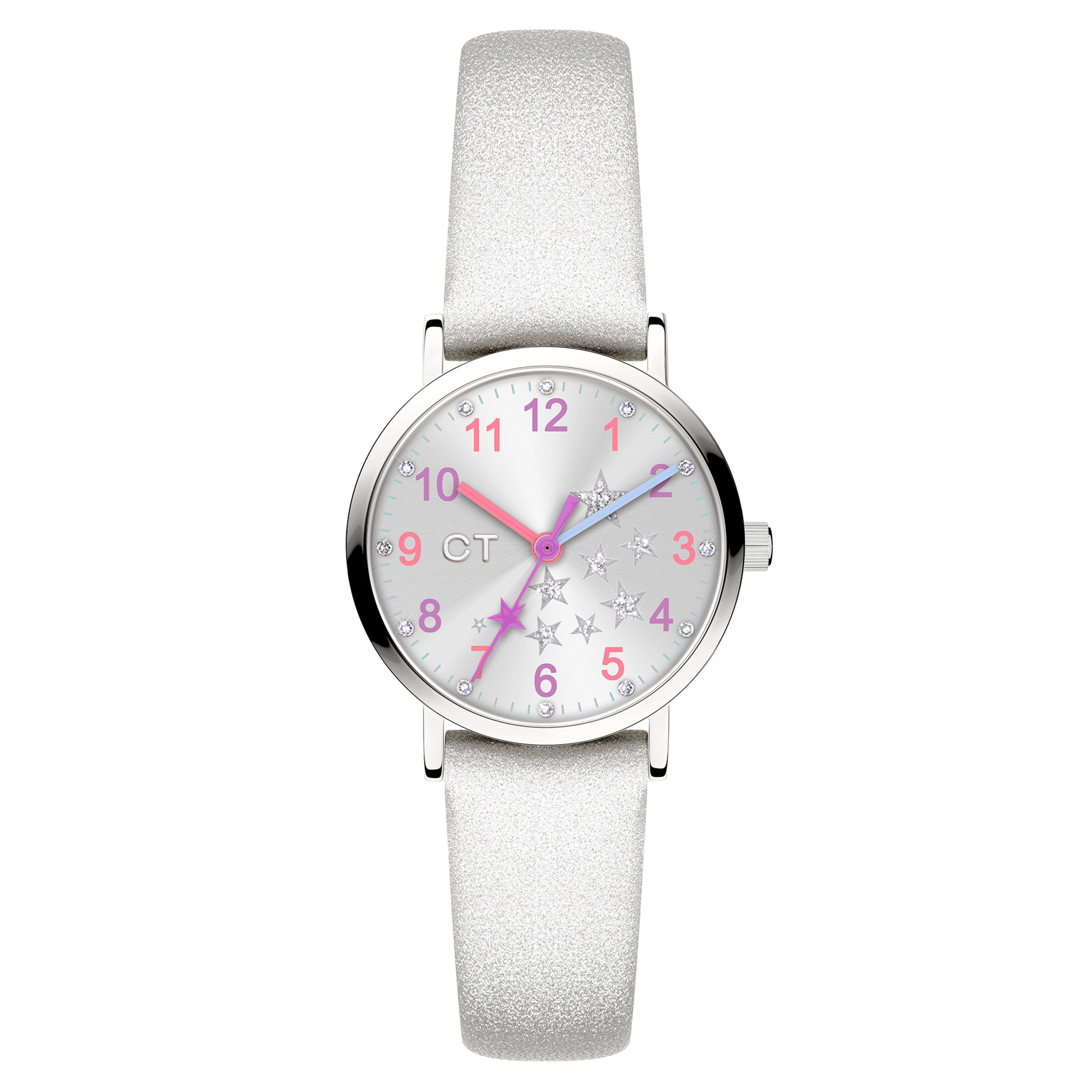 COOL TIME Kids Uhr in Silber: Vorderseite