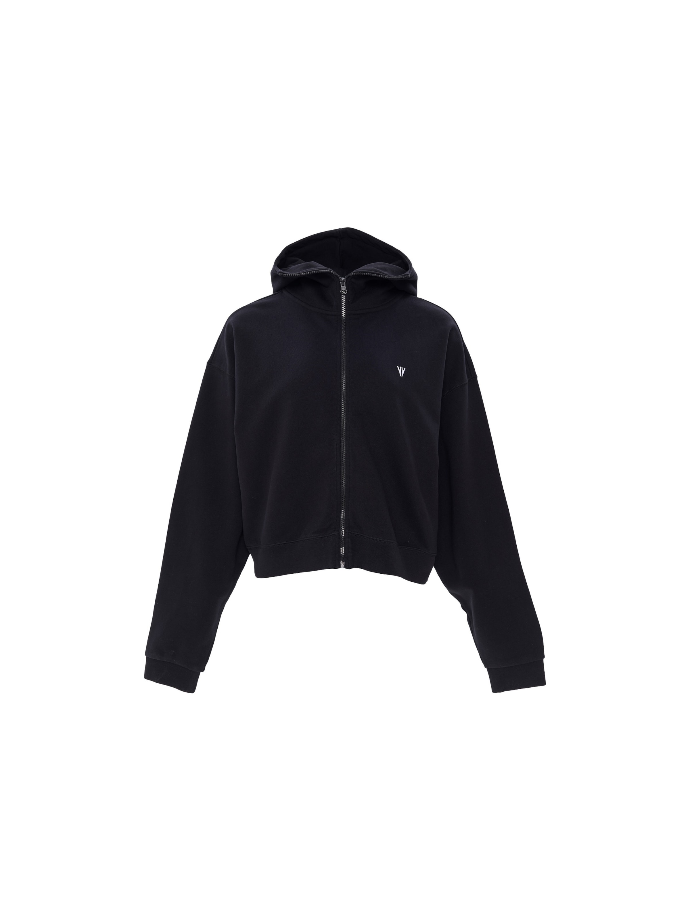 NOWIHT Sweatjacke 'Chiara'‌‌‌‌‌‌‌ in Schwarz: Vorderseite