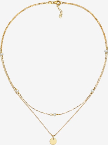 ELLI Halskette Geo, Layer, Perle in Gold