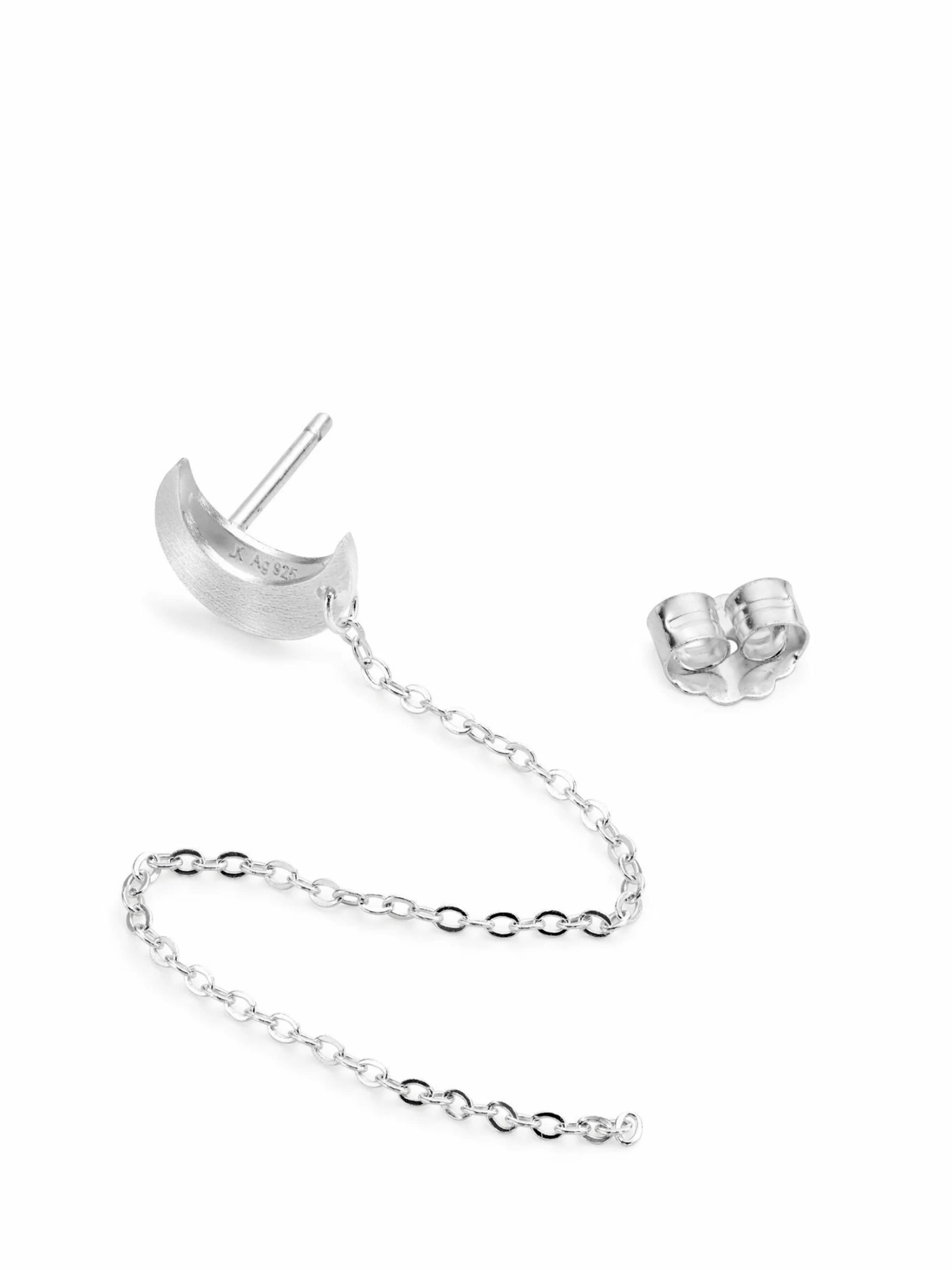 Jane Kønig Ohrring 'Half Moon' in Silber