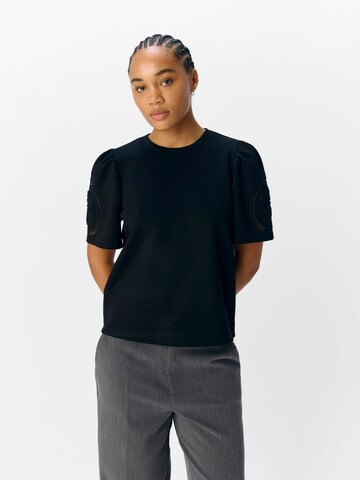 OBJECT - Camiseta 'OBJDorina' en negro: frente