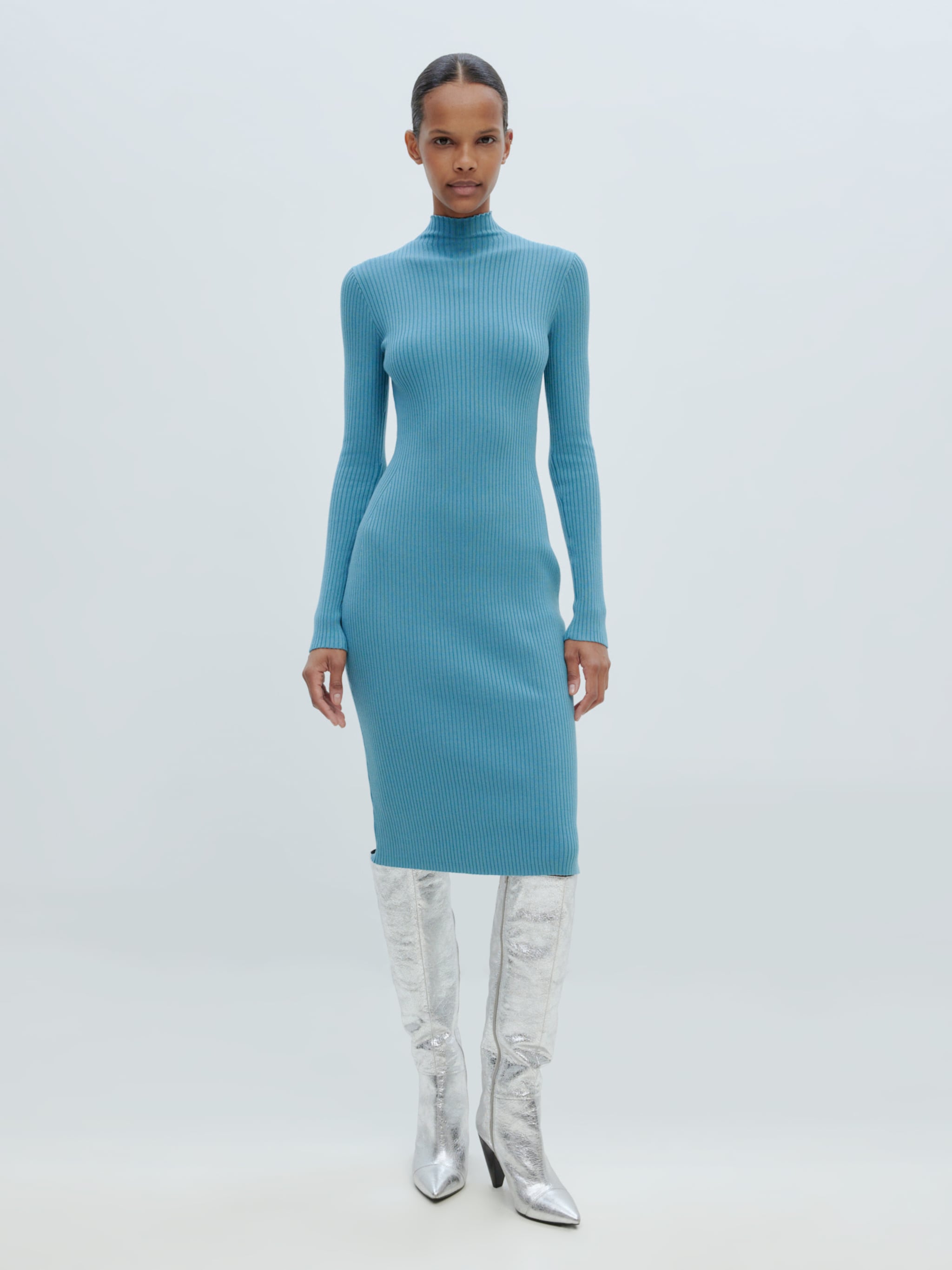 EDITED Producten Jurk 'Hada' Blauw