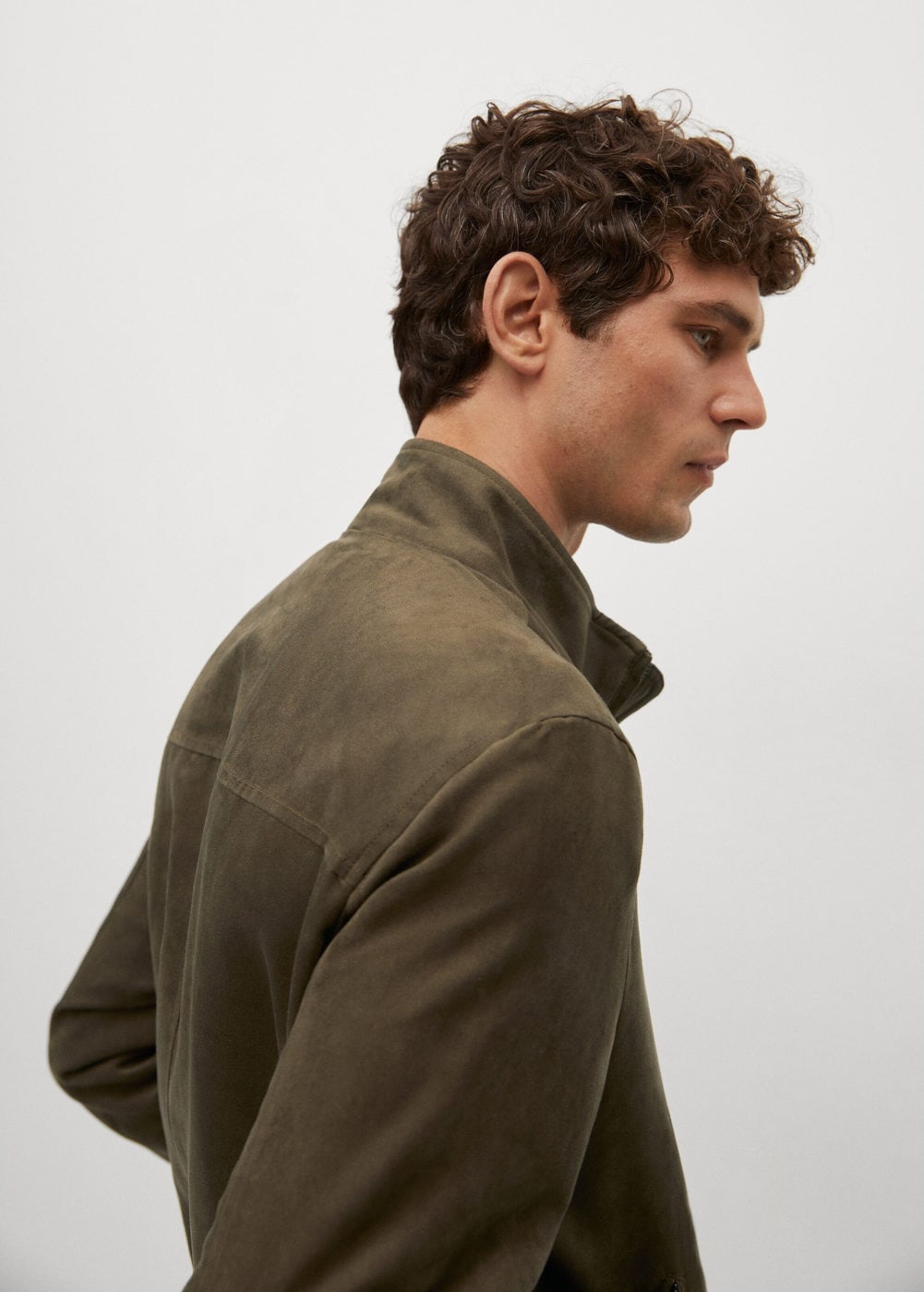 Männer Jacken MANGO MAN Jacke 'Siena' in Oliv - YF00038 Männer Jacken MANGO MAN Jacke 'Siena' in Oliv - YF00038