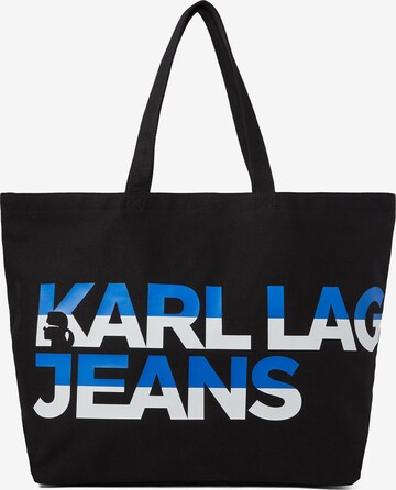 KARL LAGERFELD JEANS - Shopper en negro: frente