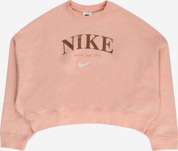 Nike Sportswear Sweatshirt in Oranje: voorkant