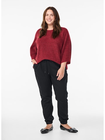 Zizzi Sweter 'Mwinnie' w kolorze czerwony