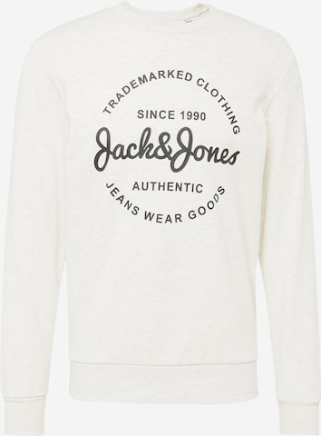 Sweat-shirt 'FOREST' JACK & JONES en blanc : devant