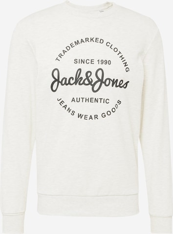 JACK & JONES Mikina 'FOREST' - biela: predná strana