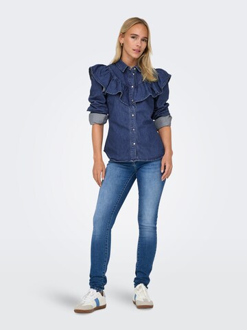 ONLY Blouse 'ONLIndigo' in Blue