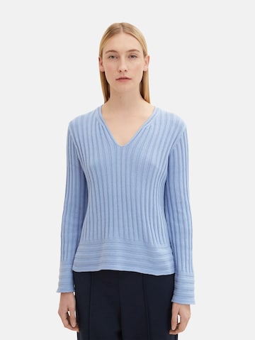 TOM TAILOR Sweater in Blue: front