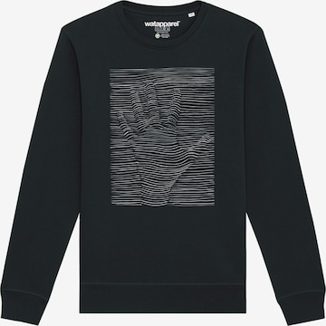 Watapparel Sweatshirt '3Dillusion' in Schwarz: Vorderseite