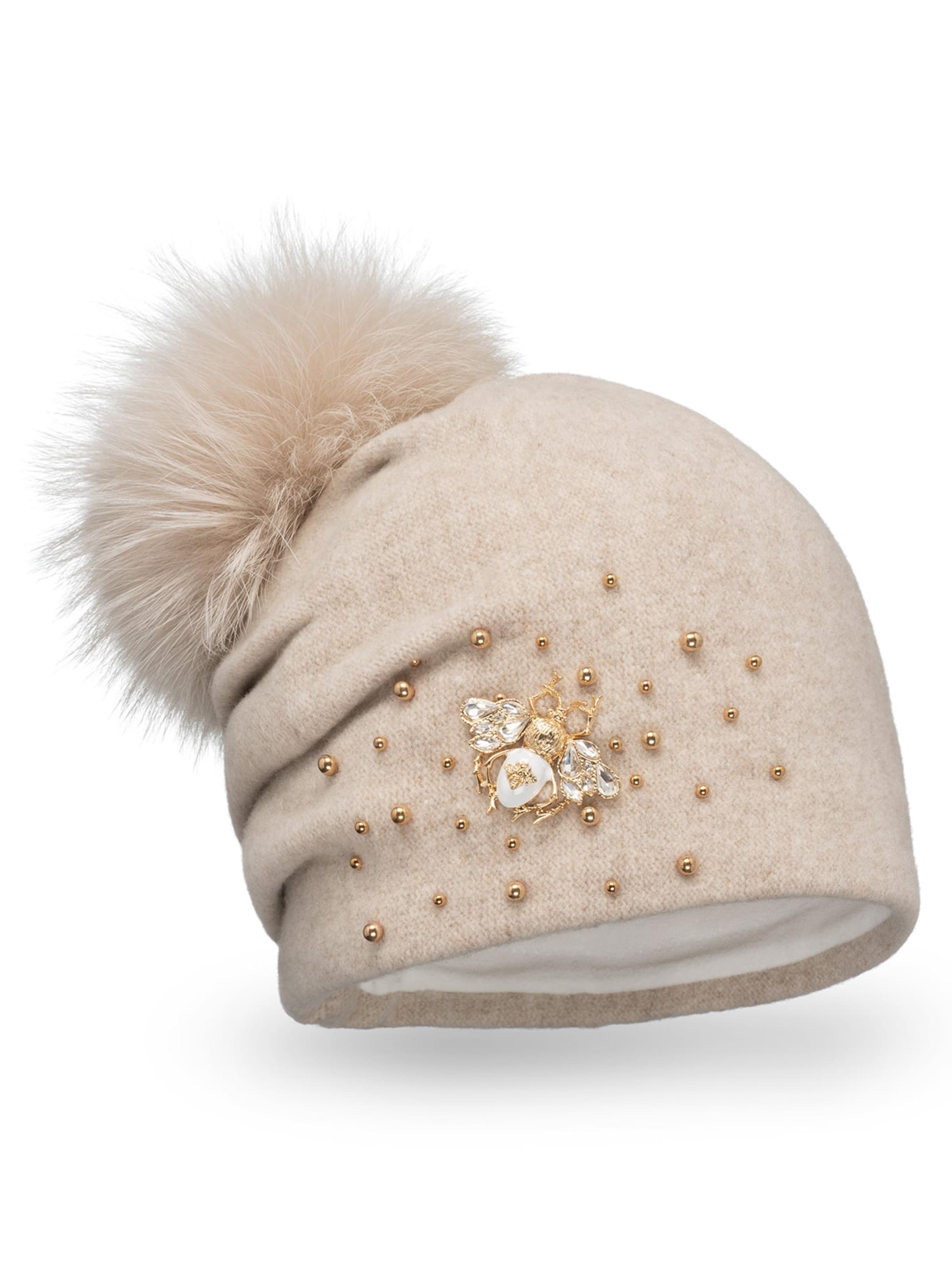 Vivisence Mütze '7079'‌‌‌ in Beige: Vorderseite