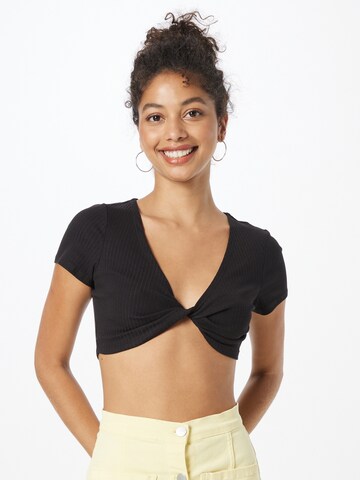 Monki Shirt in Schwarz: Vorderseite