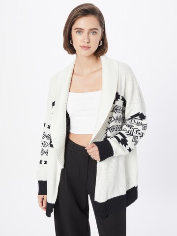 Parisienne et Alors Knit Cardigan 'METRA' in Beige: front